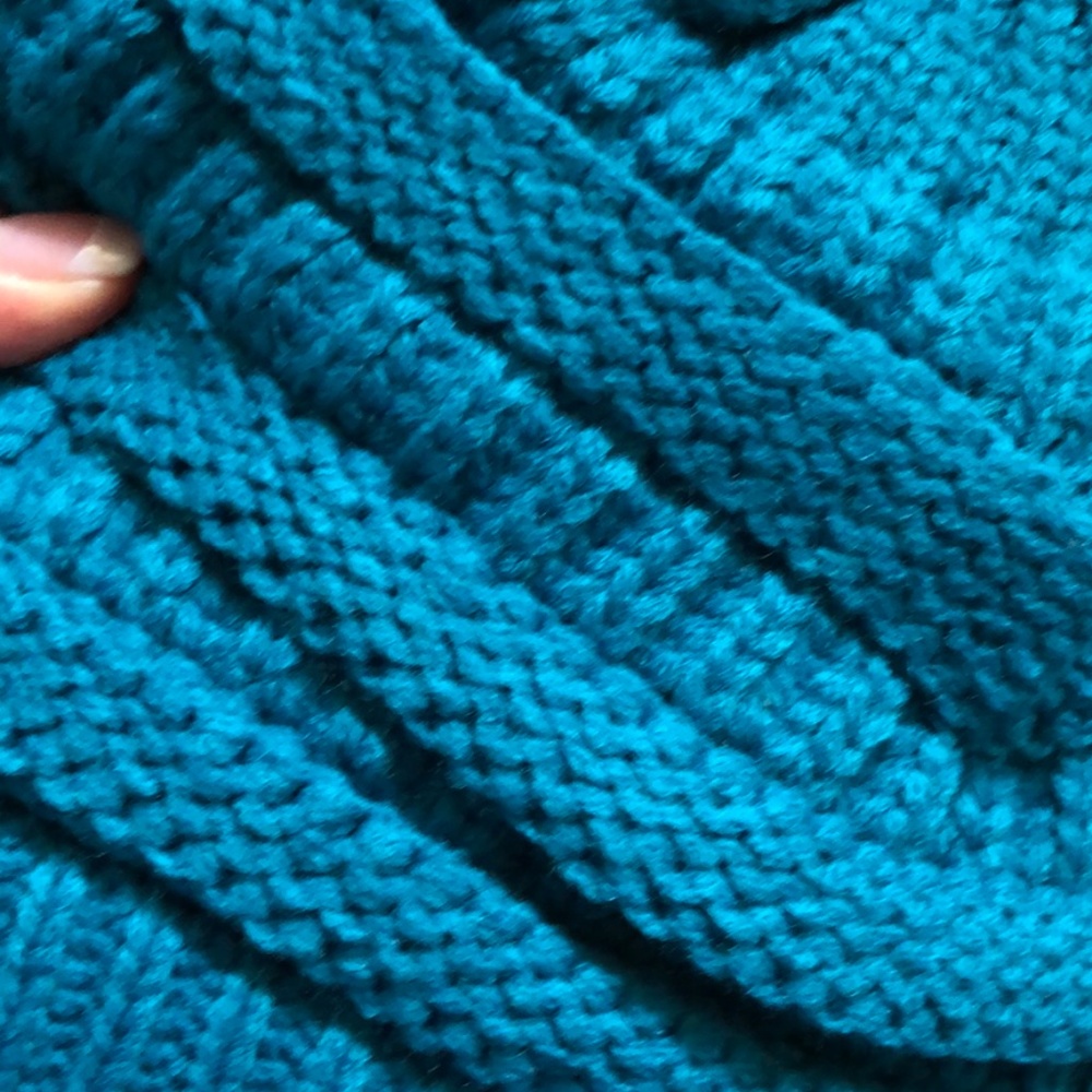 C.C Knit Beanie – Bold Teal - Picture 3 of 3